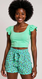 Load image into Gallery viewer, Jarry short floral set
