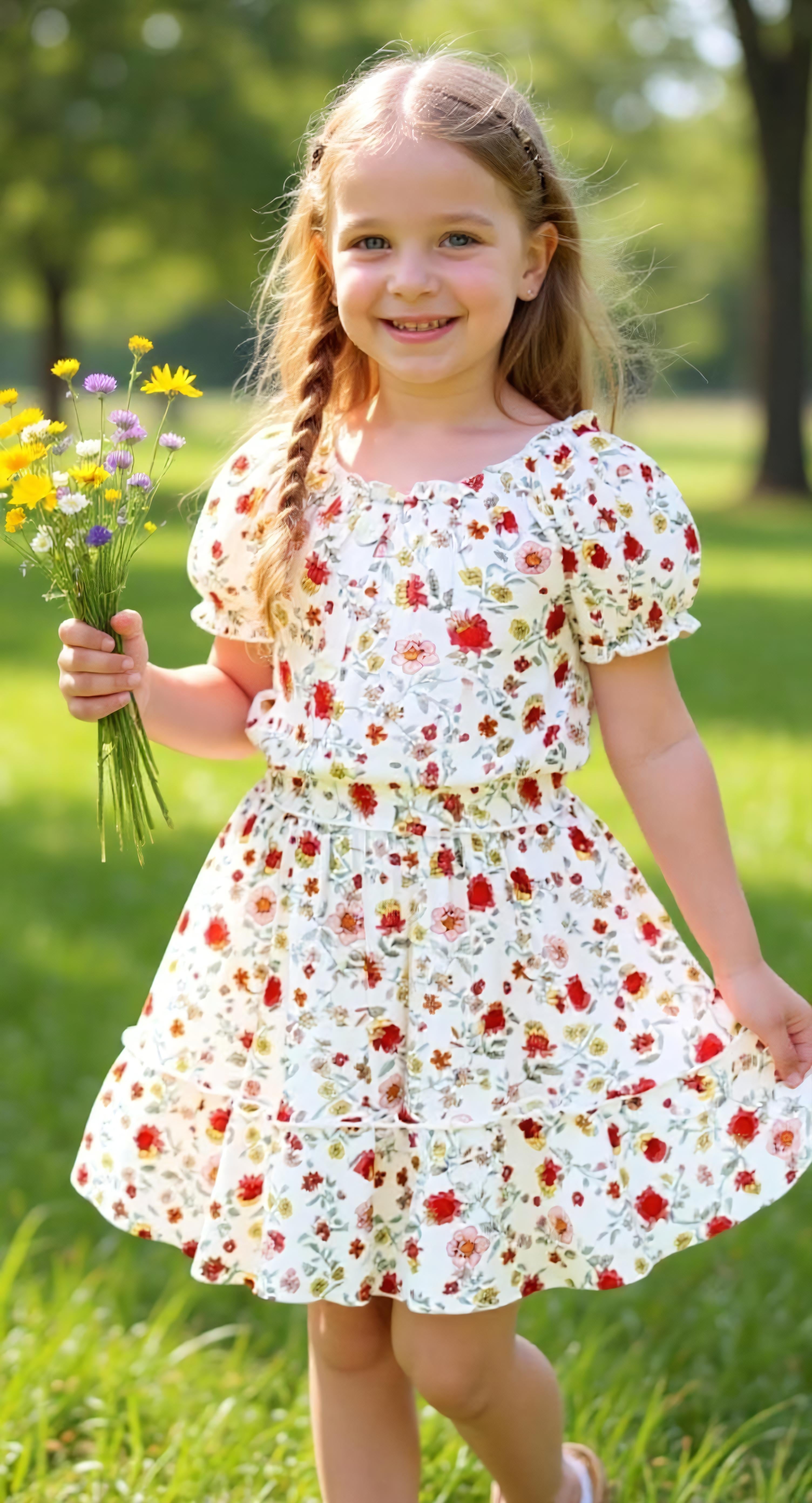 Judy crepe Floral skirt set