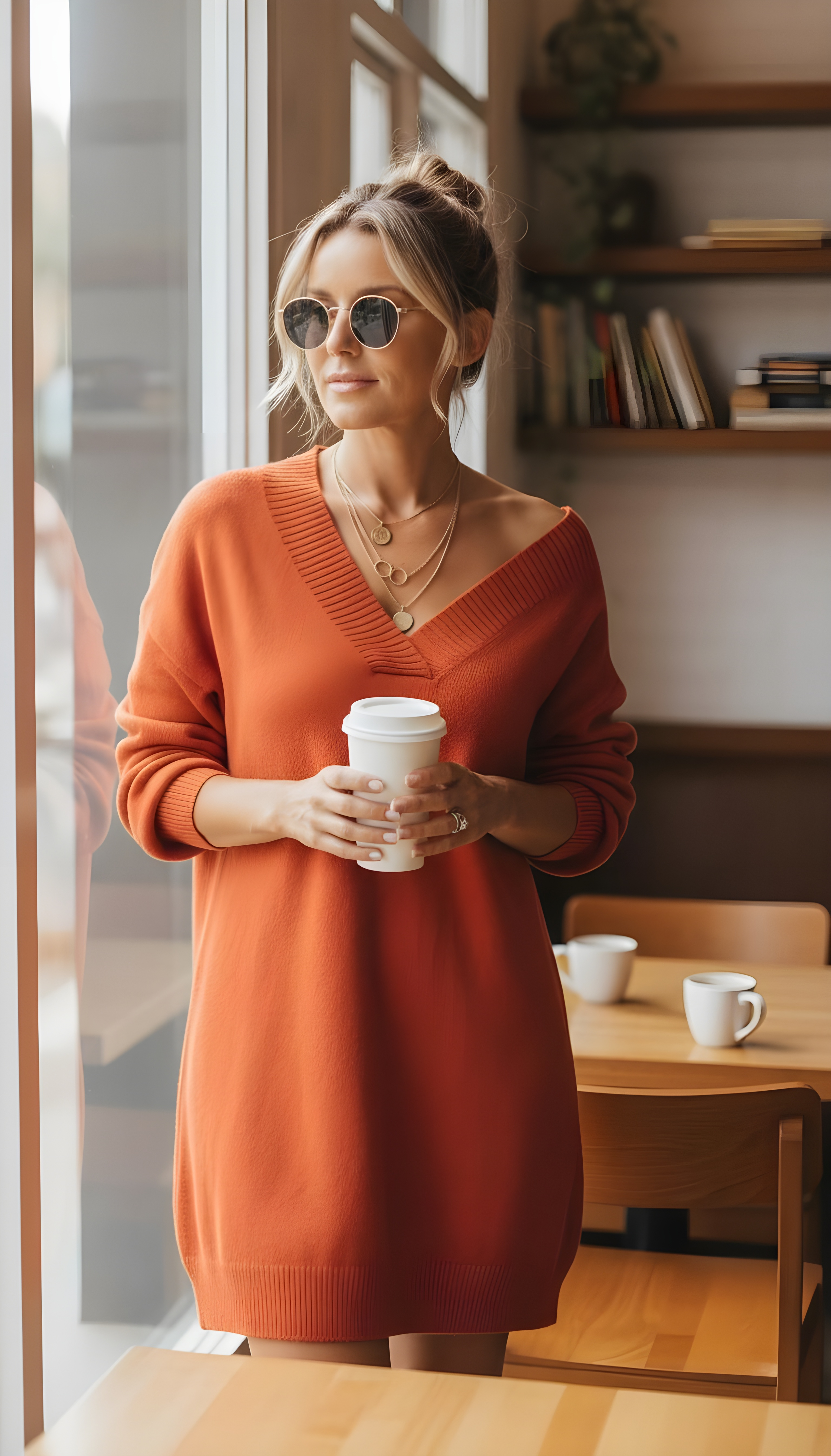 Knit long sleeve Dress