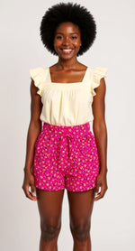 Load image into Gallery viewer, Jazy floral short set
