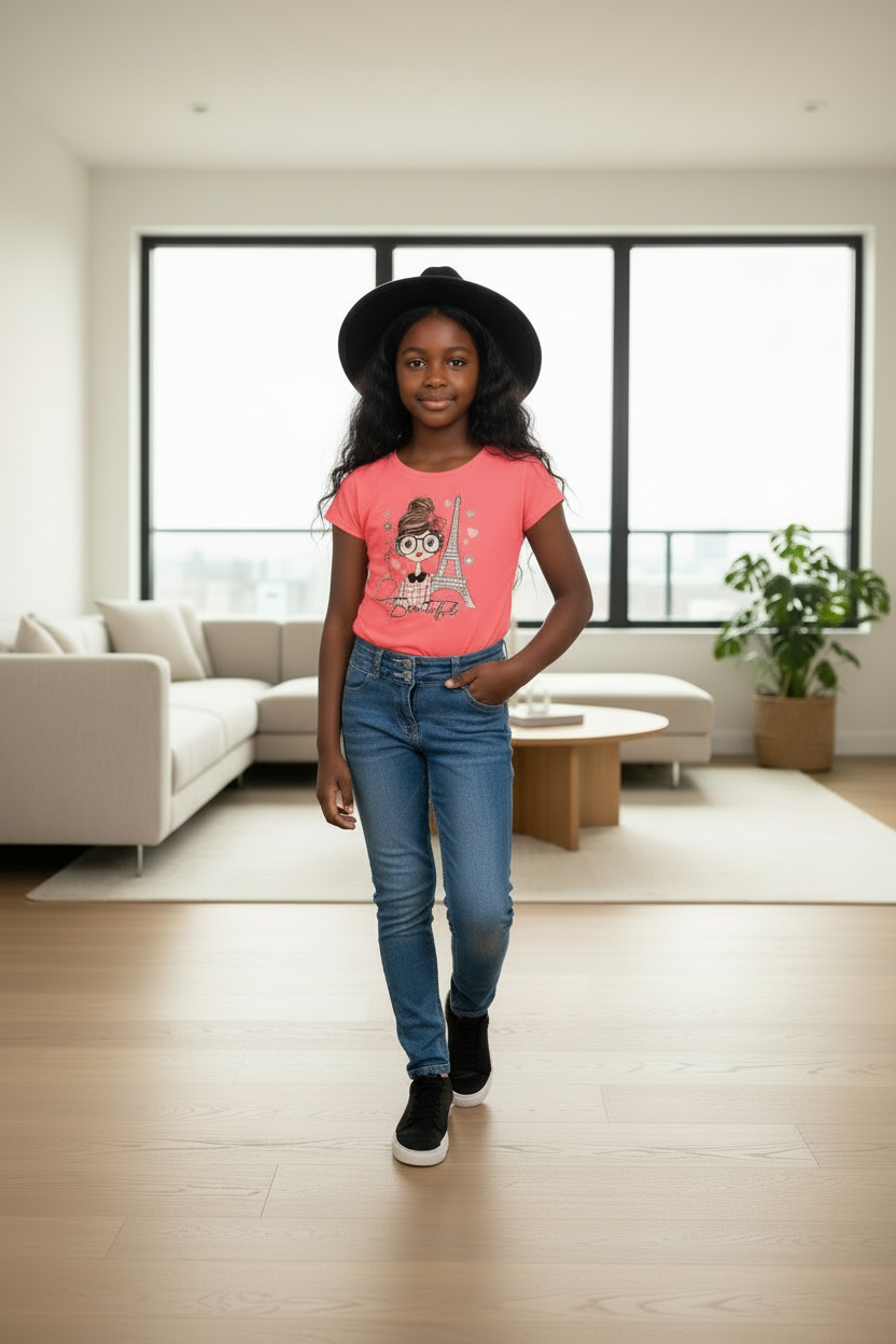 Girl's Knit Tee W/Beautiful Paris Screen - ADAEZE'S BOUTIQUEADAEZE'S BOUTIQUE56724156Girl's Knit Tee W/Beautiful Paris ScreenGirl's Knit Tee W/Beautiful Paris Screen5TPink