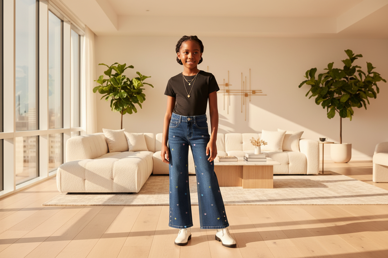 Girl's Relax Fit Jeans W/Hearts Emb 2T - 6T - ADAEZE'S BOUTIQUEDenim JeansADAEZE'S BOUTIQUE07010492Girl's Relax Fit Jeans W/Hearts Emb 2T - 6TGirl's Relax Fit Jeans W/Hearts Emb 2T - 6T2T