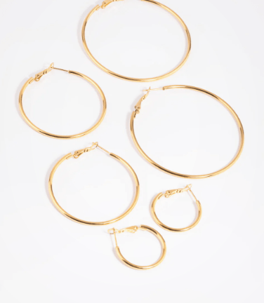 gold plated hoop ear ring - ADAEZE'S BOUTIQUEADAEZE'S BOUTIQUE00603836gold plated hoop ear ringgold plated hoop ear ring