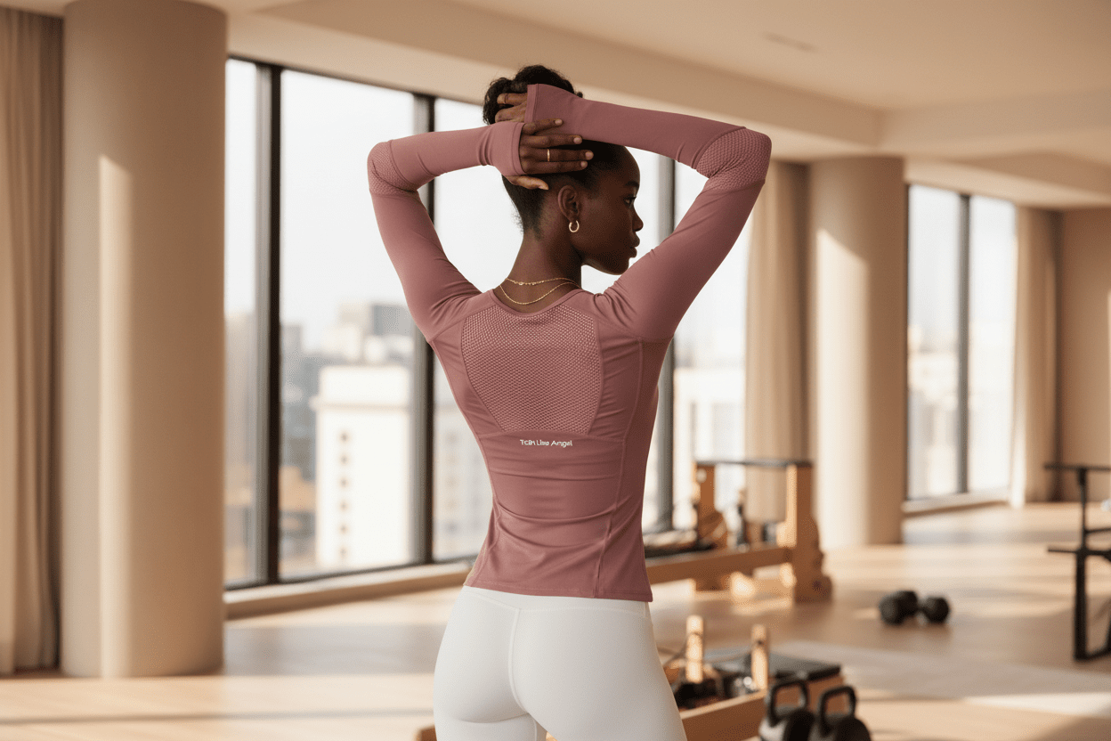 Jersey Knit Long Sleeve Top - Soft Stretch Athletic T-Shirt - ADAEZE'S BOUTIQUESportswear Long Sleeve TopAdaeze's BoutiqueSC80428842406Jersey Knit Long Sleeve Top - Soft Stretch Athletic T-ShirtJersey Knit Long Sleeve Top - Soft Stretch Athletic T-ShirtRose PinkLarge