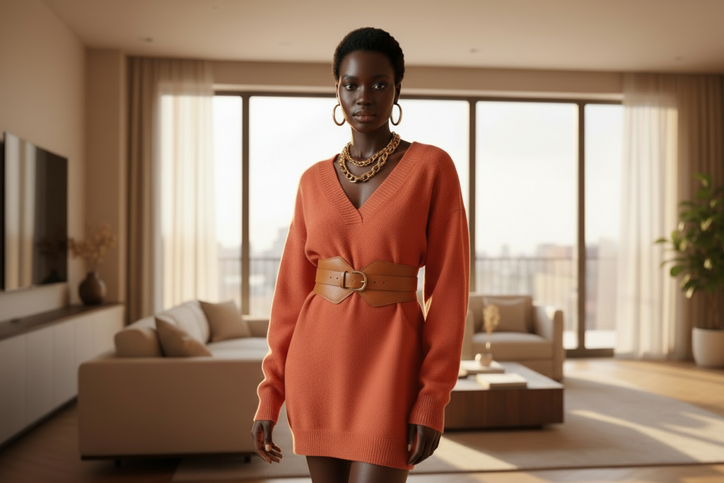 Knit long sleeve Dress - ADAEZE'S BOUTIQUEActivewear,Adaeze's BoutiqueSC2209684911292Knit long sleeve DressKnit long sleeve DressOrangesmall