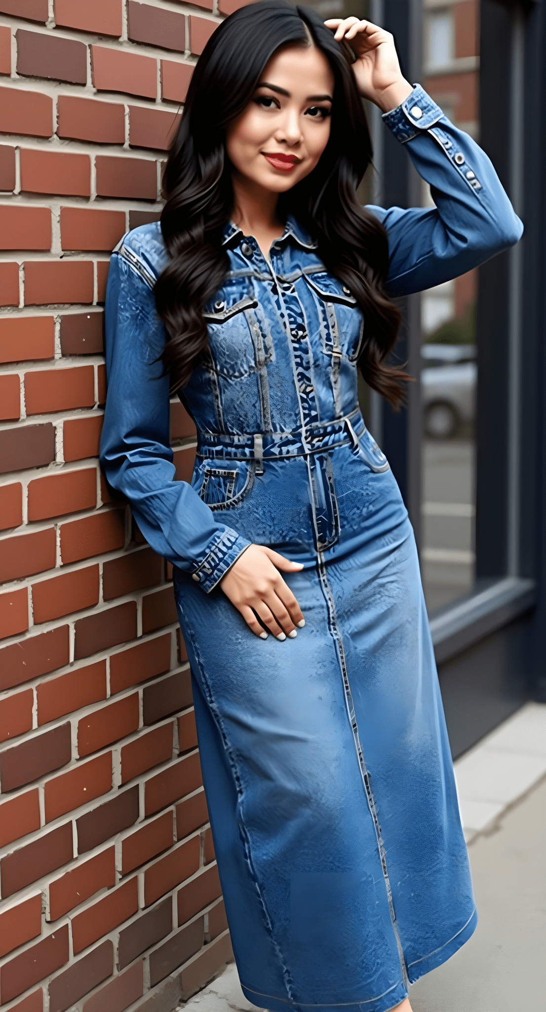 Lapel Slim Denim Dress - ADAEZE'S BOUTIQUEApparel & AccessoriesAdaeze's Boutique59978428Lapel Slim Denim DressLapel Slim Denim Dress2XL