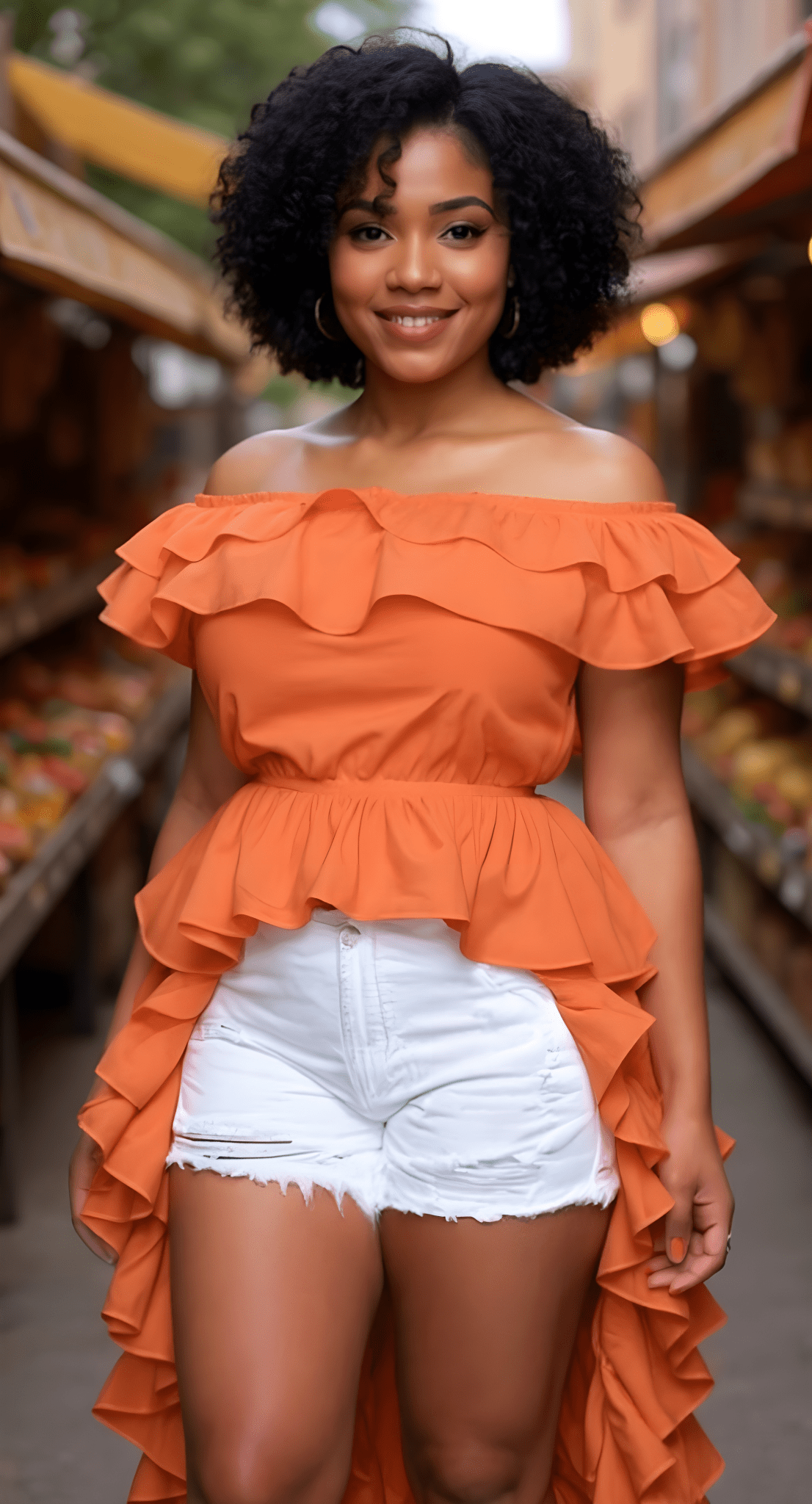 Orange Ruffle Ball Gown Dress - ADAEZE'S BOUTIQUEAdaeze's Boutique70331324Orange Ruffle Ball Gown DressOrange Ruffle Ball Gown Dress3XL