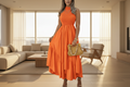Ankle length Maxi Dress - ADAEZE'S BOUTIQUEApparel & AccessoriesAdaeze's BoutiqueSC0382-PJ-149788860Ankle length Maxi DressAnkle length Maxi DressOrangeSmall