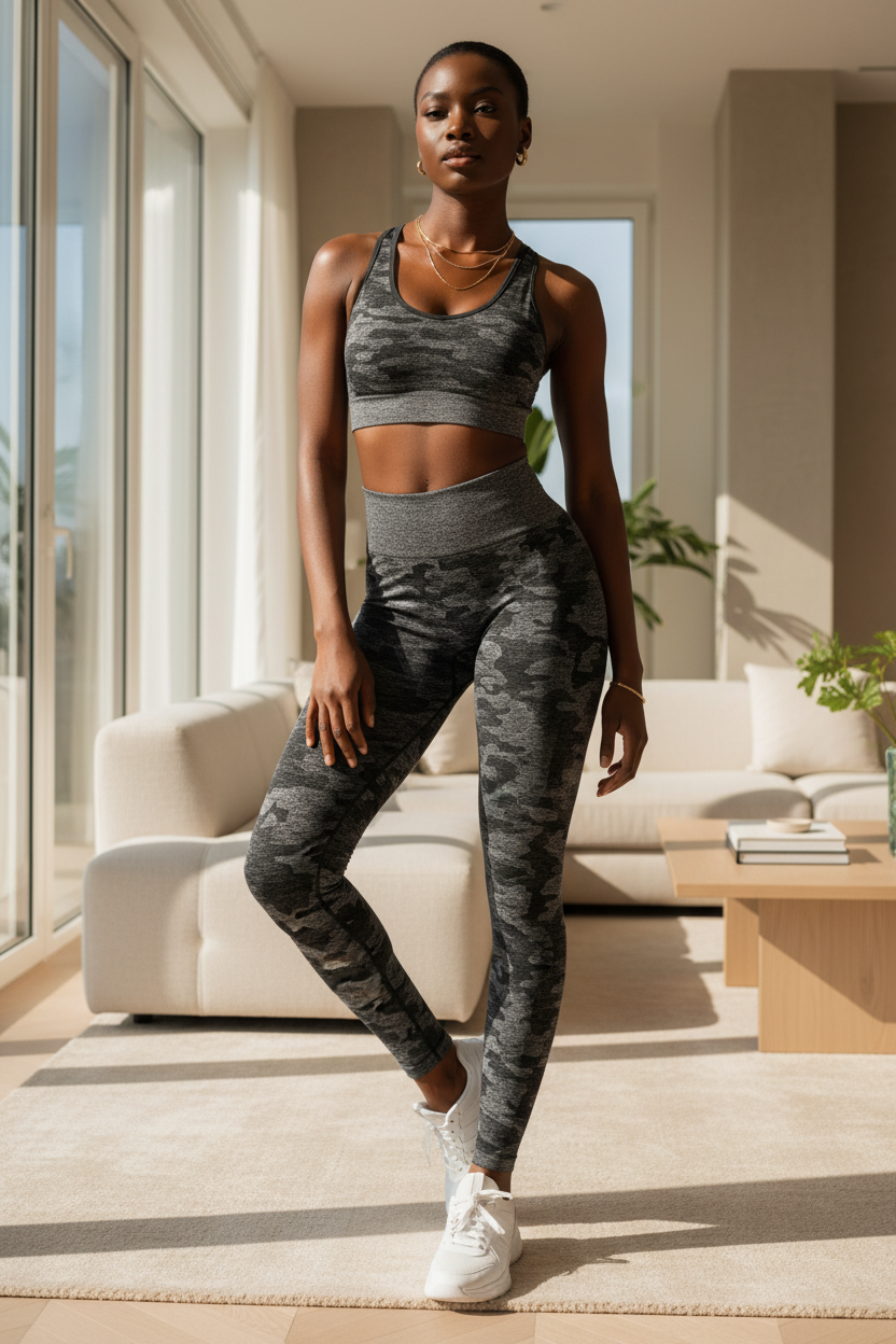 Camo Butt lift seamless leggings - ADAEZE'S BOUTIQUESportswear leggingsAdaeze's BoutiqueCk901116104870Camo Butt lift seamless leggingsCamo Butt lift seamless leggingsBlack/WhiteM