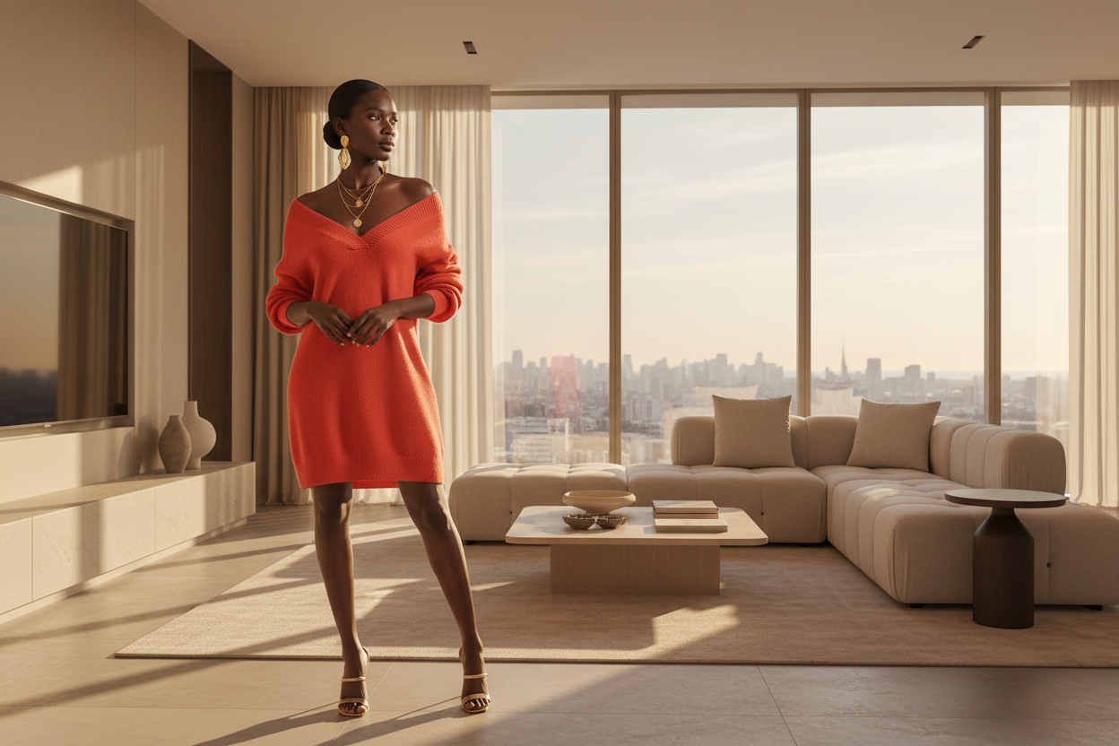 Knit long sleeve Dress - ADAEZE'S BOUTIQUEActivewear,Adaeze's BoutiqueSC2209684911292Knit long sleeve DressKnit long sleeve DressOrangesmall