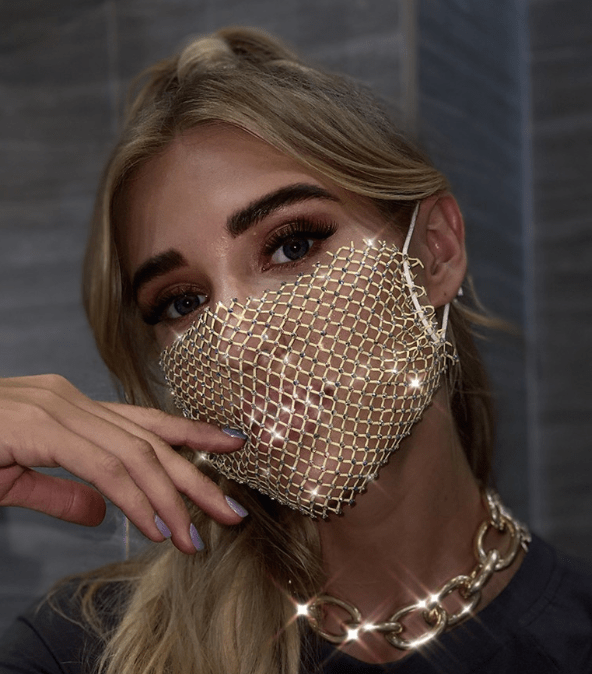 Party Face Cover Mask - ADAEZE'S BOUTIQUEClothing AccessoriesShelegances curvesD20016240316Party Face Cover MaskParty Face Cover MaskGoldone size