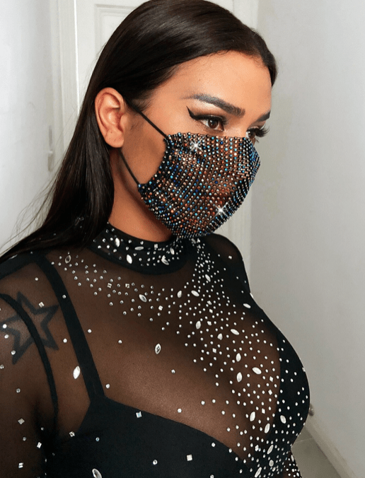 Party Face Cover Mask - ADAEZE'S BOUTIQUEClothing AccessoriesShelegances curvesD19916207548Party Face Cover MaskParty Face Cover MaskBlackone size