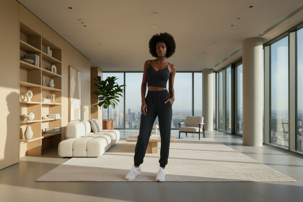 Racerback High Waist Joggers pants - sweet girl - ADAEZE'S BOUTIQUEHight waist Jogger Sportswear pantsShelegances CurvesSC120766494140Racerback High Waist Joggers pants - sweet girlRacerback High Waist Joggers pants - sweet girlBlackMedium