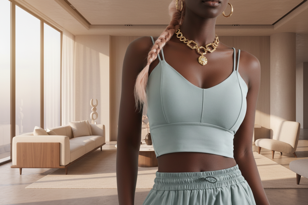 Racerback Jogger Crop Top w/v cut - cool girl - ADAEZE'S BOUTIQUECrop top sportswearShelegances CurvesWx121070042534Racerback Jogger Crop Top w/v cut - cool girlRacerback Jogger Crop Top w/v cut - cool girlMint GreenMedium