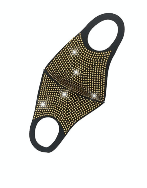 Rhinestone Chic Crystal Bling face Mask - ADAEZE'S BOUTIQUEApparel & AccessoriesShelegances curvesSC127589426108Rhinestone Chic Crystal Bling face MaskRhinestone Chic Crystal Bling face MaskYellow Goldone size