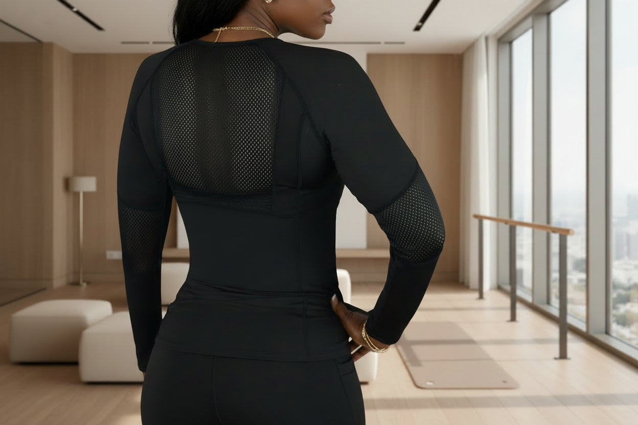 Sportswear long Sleeve top Jersey Knit - ADAEZE'S BOUTIQUESportswear Long Sleeve TopShelegances CurvesCS181360435110Sportswear long Sleeve top Jersey KnitSportswear long Sleeve top Jersey KnitBlackMedium